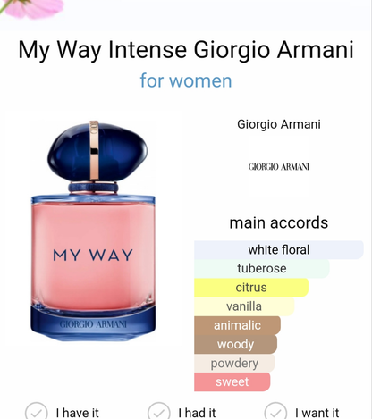 My Way Intense by Giorgio Armani 90ml