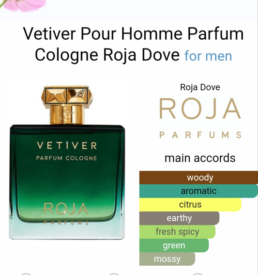 Vetiver Pour Homme Parfum Cologne by Roja Dove 100ml