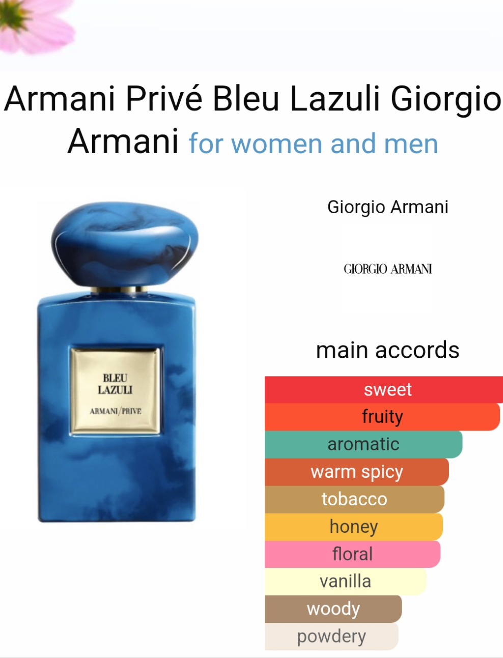 Armani Privé Bleu Lazuli by Giorgio Armani 100ml