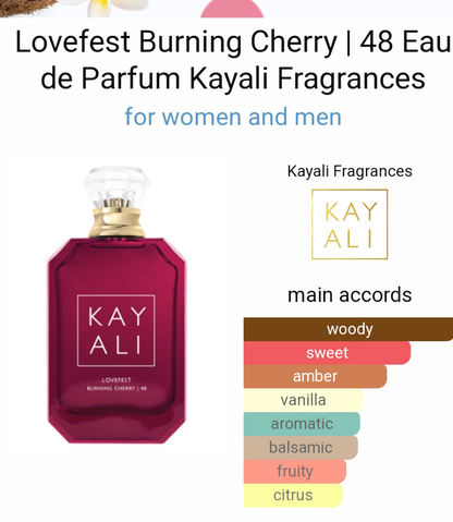 Lovefest Burning Cherry | 48 Eau de Parfum by Kayali Fragrances 100ml