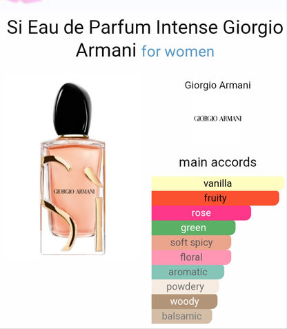 Si Eau de Parfum Intense by Giorgio Armani 100ml