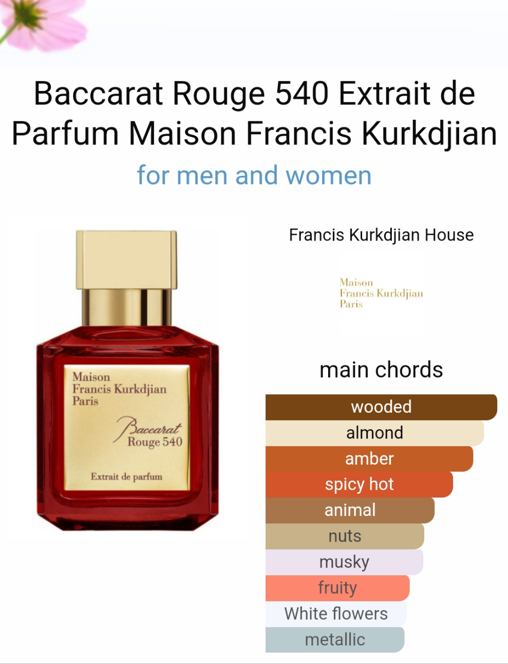 Baccarat rouge 540 extrait 70ML