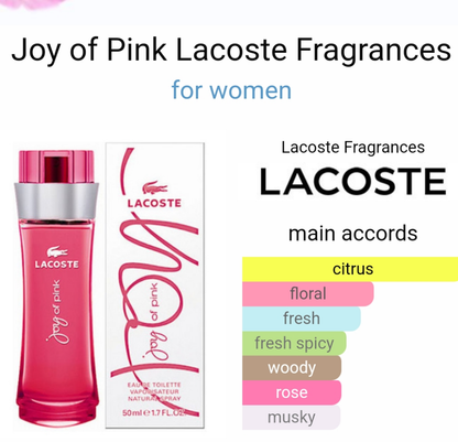 Joy of Pink by Lacoste Fragrances 90ml