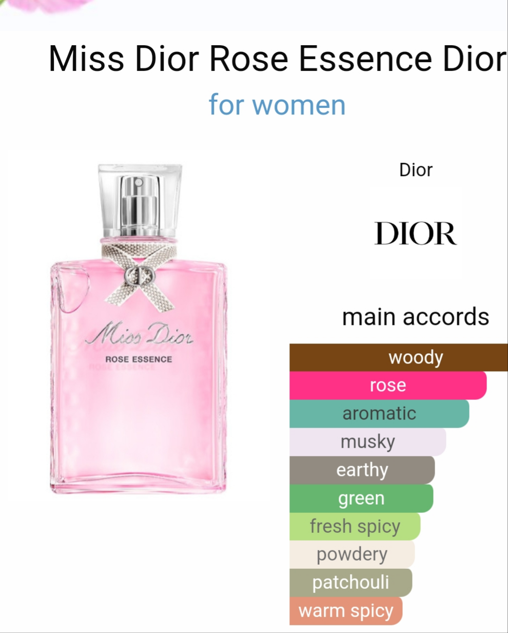 Miss dior rose essence