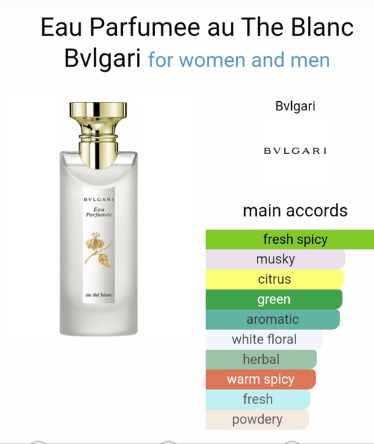 Eau Parfumee au The Blanc by Bvlgari 100ml