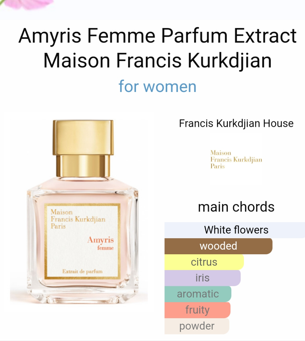 Amyris Femme Extrait de Parfum by Francis Kurkdjian 70ml