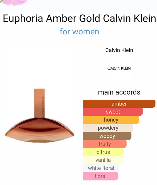 Euphoria Amber Gold by Calvin Klein 100ml