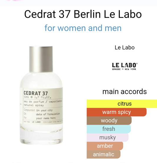 Cedrat 37 Berlin by Le Labo 100ml